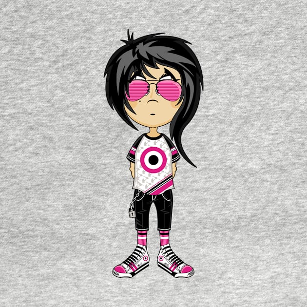 Cartoon Emo Punk Girl by markmurphycreative